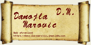 Danojla Marović vizit kartica